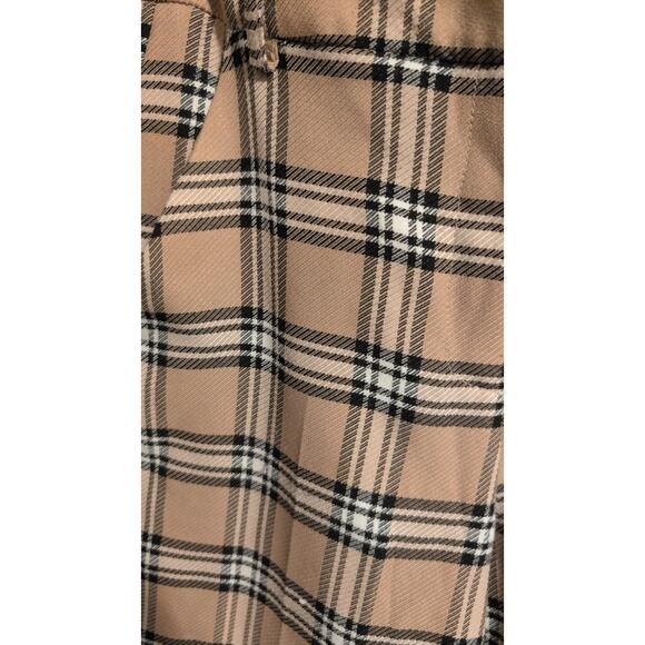 ASOS Plaid Tapered Barrel-Leg Pants Size 6 Excellent Condition - Picture 2 of 4